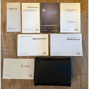 2016 Hyundai Sonata complete set of user manuals and Leather case